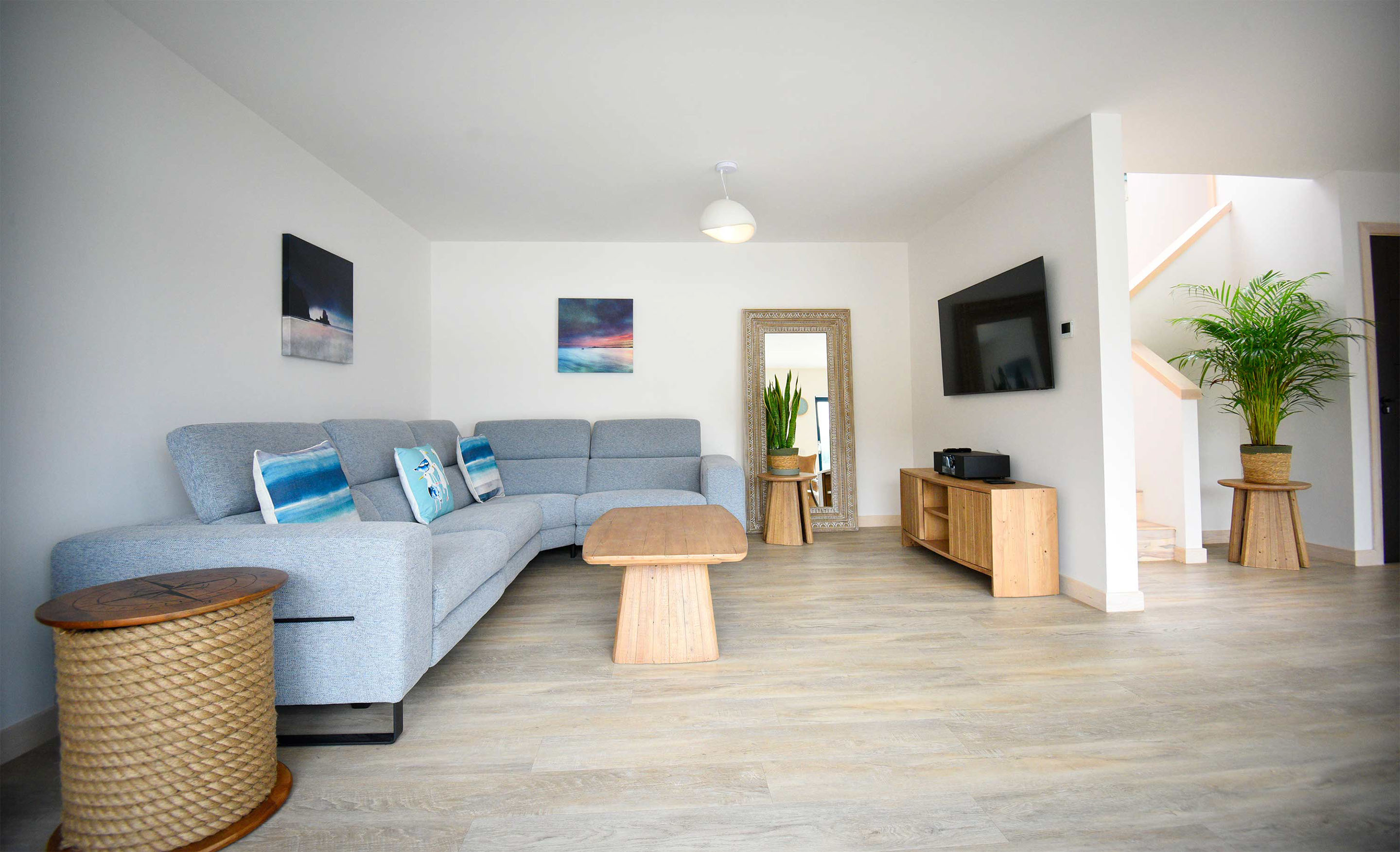 Our luxury self catering accommodation in Portree contains a comfortable living room with Smart TV and WIFI internet