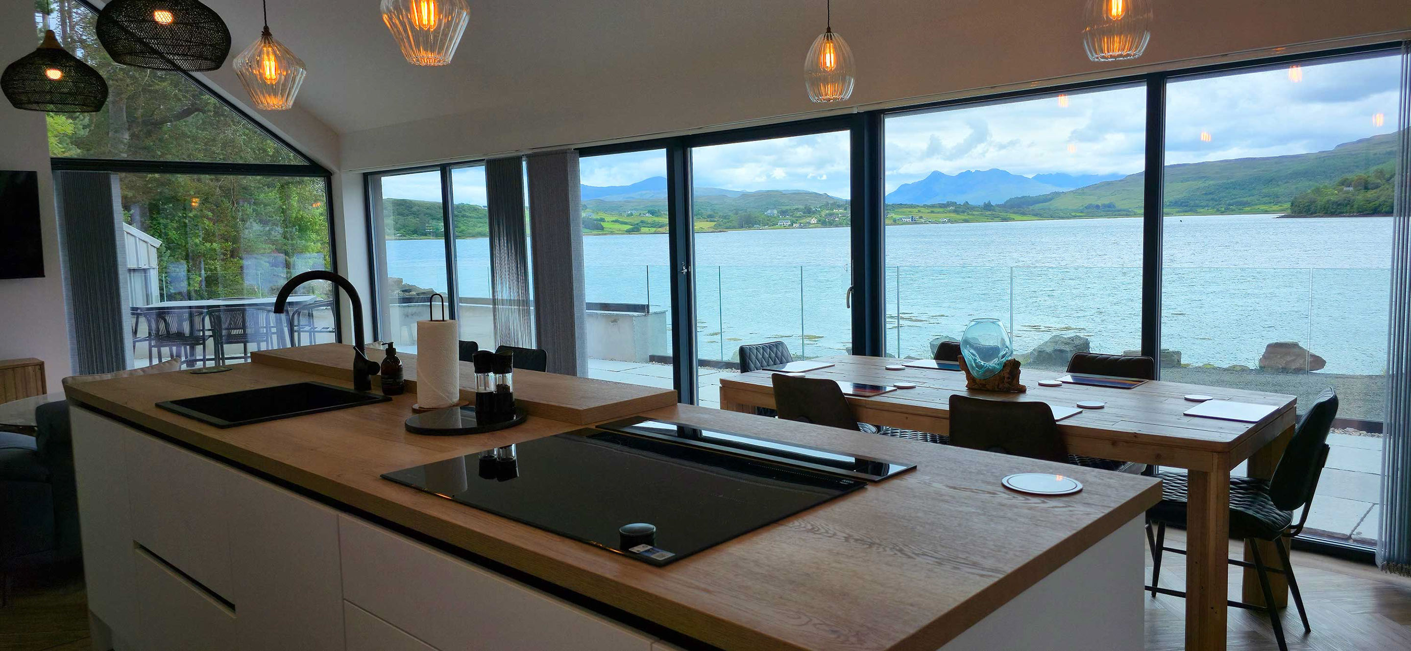 Wake up to stunning sea and mountain views when you stay at Slignich House luxury self catering accommodation in Portree